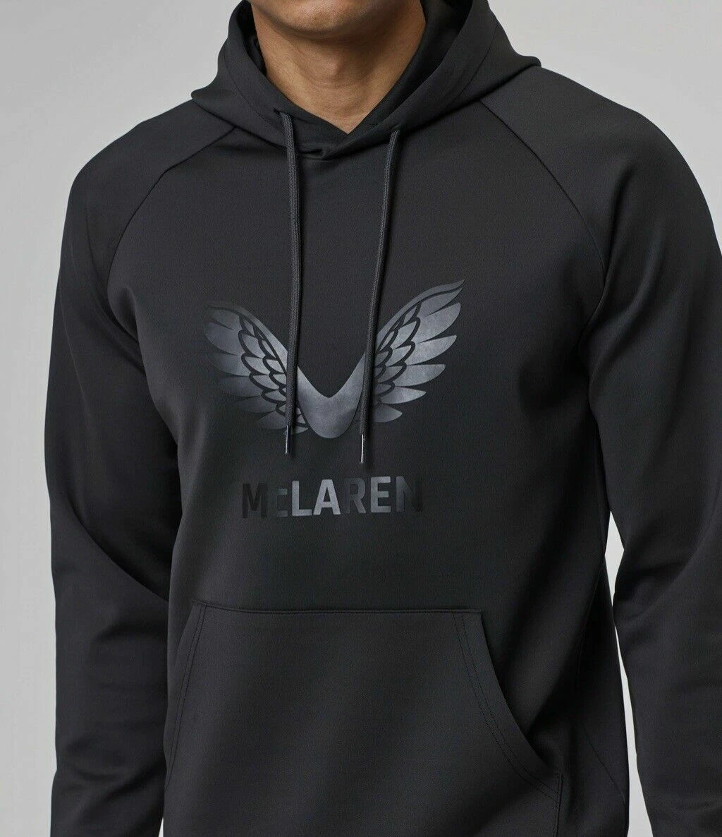McLaren F1 2022 Menu0026#039;s Castore Wings Performance Hoodie Black | eBay