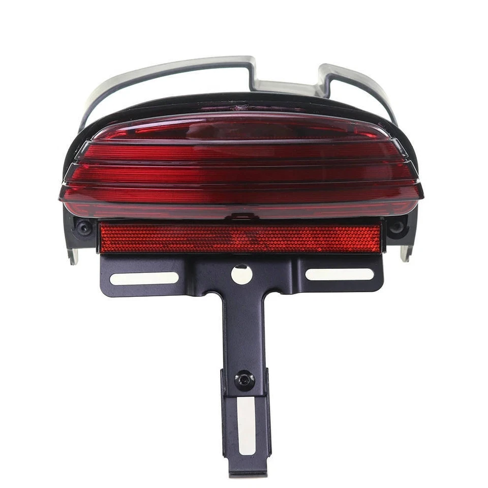 Luz de freno trasera LED Tri-Bar guardabarros roja para Harley Dyna FXDF Fat Bob 2008-2013 X Foto 4 de 4