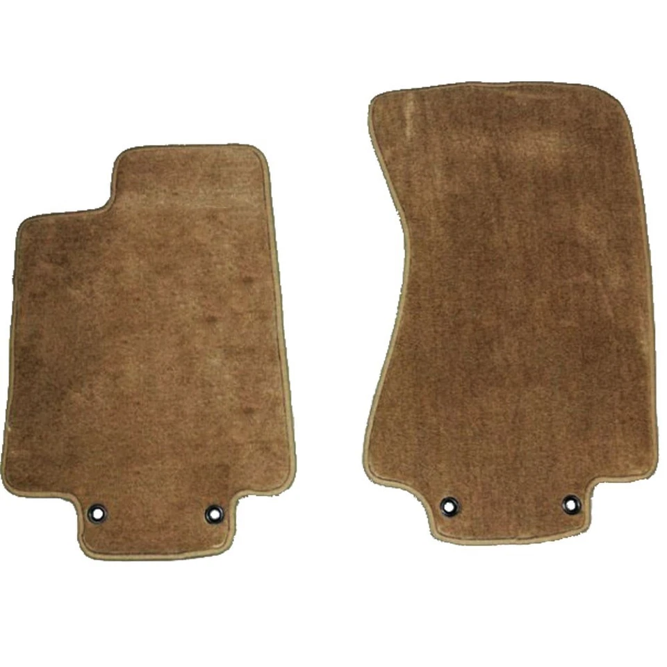Carpet 2pc Front Floor Mats For Jaguar - Choose Color, Heel Pad & Edging - Image 4 of 4