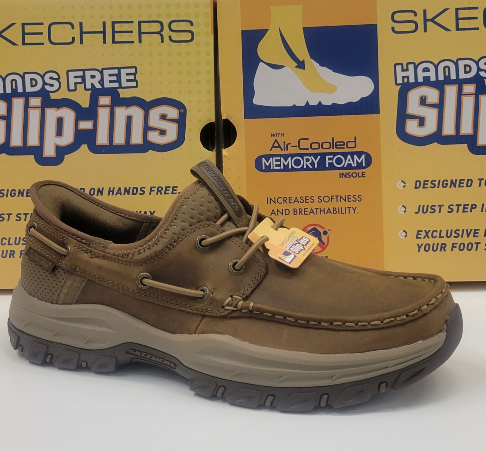 Skechers Mens Slip-ins Relax Fit Knowlson Shore Thing Desert 10.5 | eBay