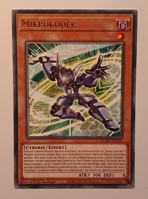 Yugioh Micro Coder MGED-DE102 Rare 1st Edition Mint