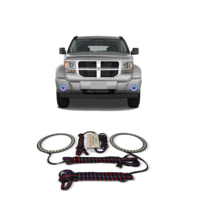 Bright Blue Angel Eye Fog Light Halo kit for Dodge Nitro 07-12