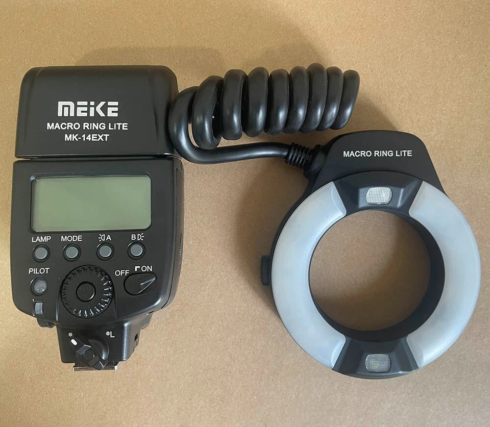 Meike MK-14EXT Macro Ring Light Flash for Nikon D5600 D5200 D5100 D5000 D3200 - Image 2 of 4