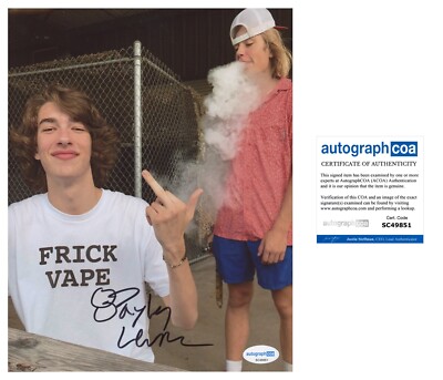 Baylen Levine Signed Autograph 8x10 Photo YouTuber Tiktok Frick Vape ACOA