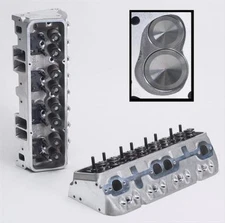Brodix 1021001 IK 200 Assembled Aluminum Cylinder Head; For Chevy 327/350/400