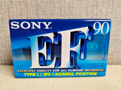 Sony Super EF90 Type I Audio Cassette Cassette Made in Mexico  New SEALED