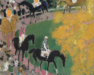 André Brasilier : The Paddock : Archival Quality Art Print | eBay