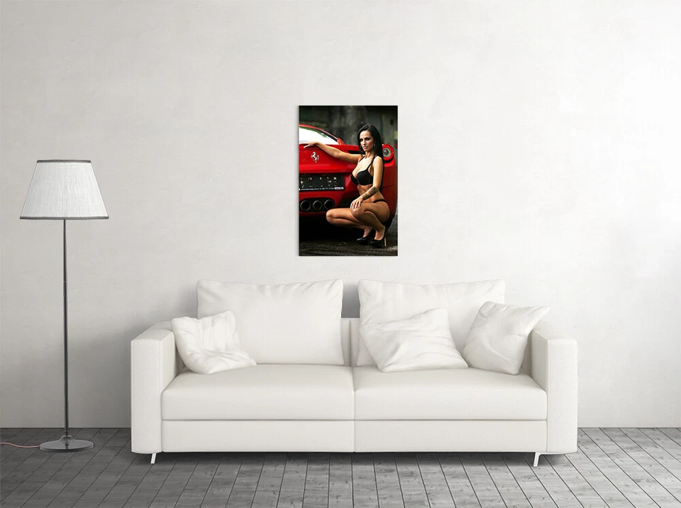 Arte de parede sexy garota quente carro lúpulo bebê decoração para casa - POSTER 20x30 - Imagem 3 de 4