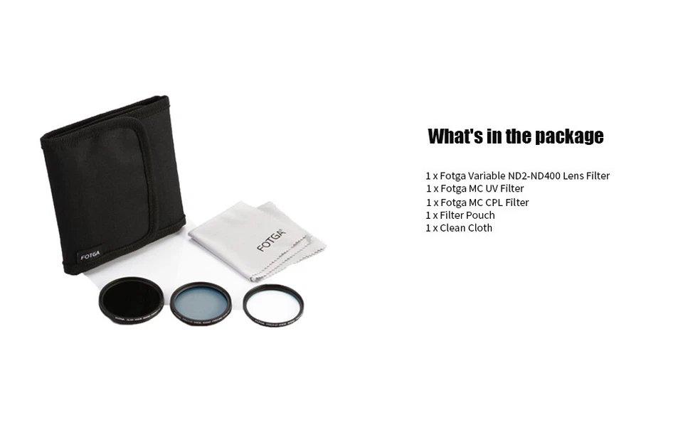 FOTGA 82mm Slim ND2 to ND400 ND-MC Filters Fits for DSLR Mirrorless Camera Lens - Image 4 of 4