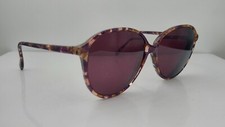 Vintage Ashley Stewart AS09 81 Brown Purple Oval Sunglasses FRAMES ONLY USA