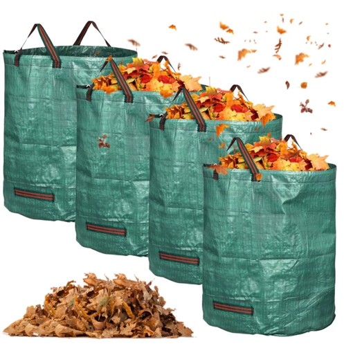 4/8tlg Gartensack Säcke Laubsack Gartenabfallbehälter 272/300L Gartentasche - Bild 18 von 28