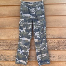 Children  s Place Bots Camo Adjustable Waste Cargo Pants Boys Size 14