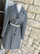 Large 1960s Plaid Overcoat Pockets VTG richman brothers 42 chest