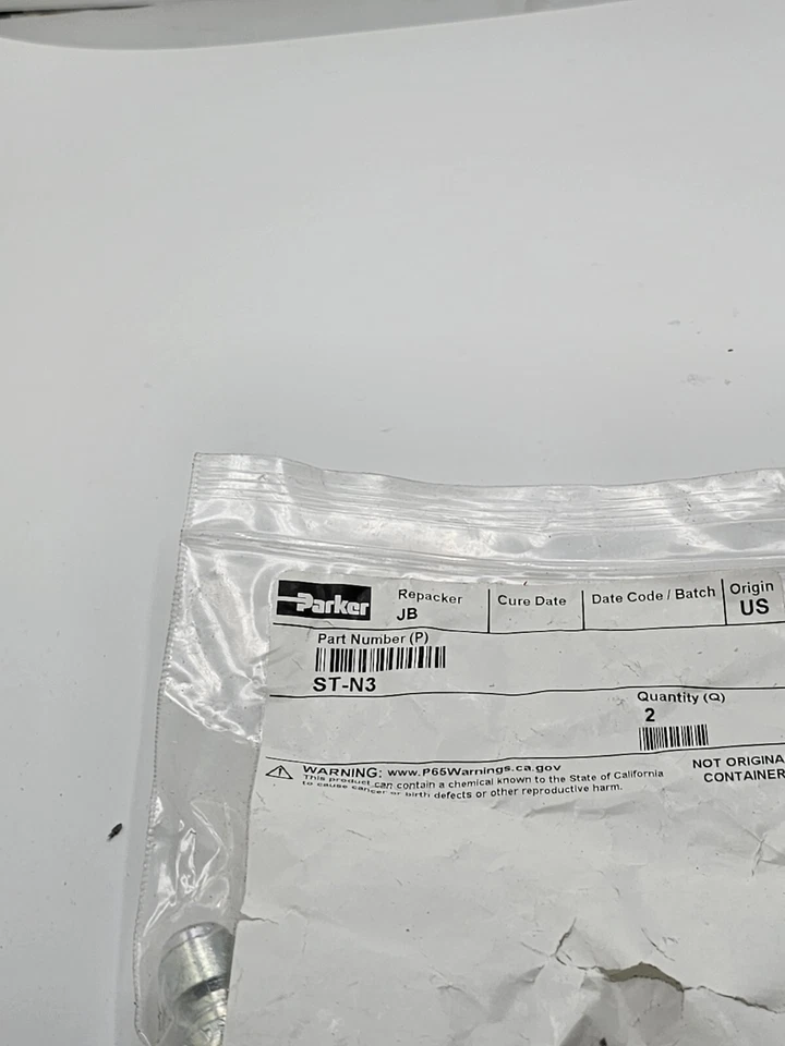 (CANTIDAD 2) Acoplamiento Parker ST-N3 3/8” Enchufe 3/8” FNPT Pezón Conexión Rápida Foto 3 de 4