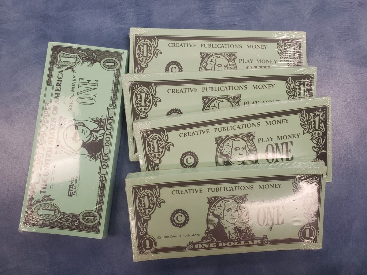 Play Money Bills $1 TO $100 Creative Publications 1989 New | eBay