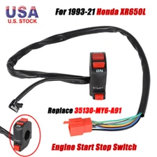 Kill Switch For Honda XR650L 1993-2021 Engine Start Stop On / Off #35130-MY6-A91