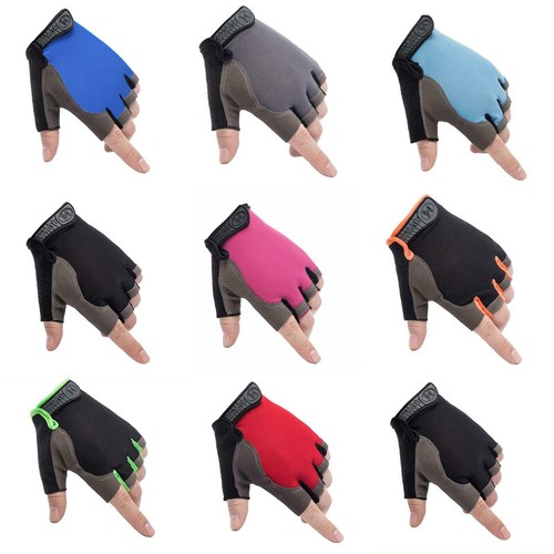 Fitness Halbfinger Antirutsch Handschuhe Herren Damen Handschuhe Yoga Laufen Training - Bild 2 von 19