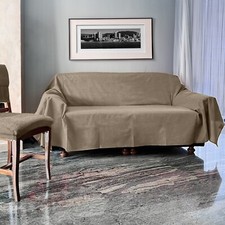 TELO COPRIDIVANO GRAN FOULARD, COPRILETTO TINTA UNITA MISURA 170X280-260X280 CM