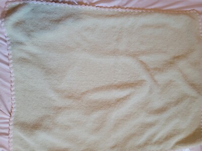 Koala Baby Blanket Light Green Chenille White Scallop Edge Soft