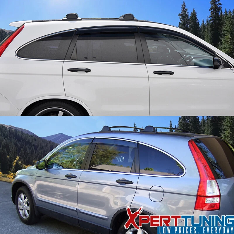 Se adapta a 07-11 Honda CR-V Visera de ventana Ventilación Protector de lluvia Deflectores 4 piezas Acrílico Foto 3 de 4