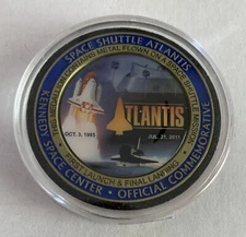 Space Shuttle Atlantis Kennedy Space Center OV-104 Commemorative Coin F14 USA