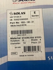 SOLAS TITAN 4 E SERIES STAINLESS STEEL PROP