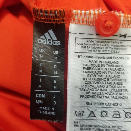 Adidas Miami Hurricanes Women 2018 Sideline Orange Coaches Polo Shirt Sz M (A9) - Picture 8 of 9