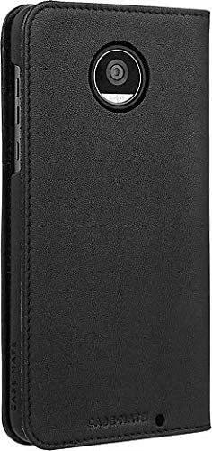 Nueva Funda Cartera Case-Mate Folio Cuero Teléfono para Moto Z2 Play - Negra Foto 3 de 4
