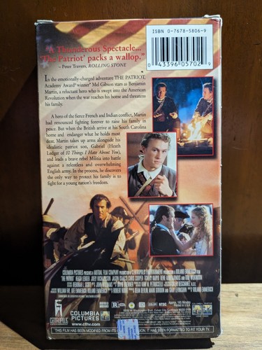 The Patriot (VHS, 2000) Mel Gibson - Picture 2 of 6
