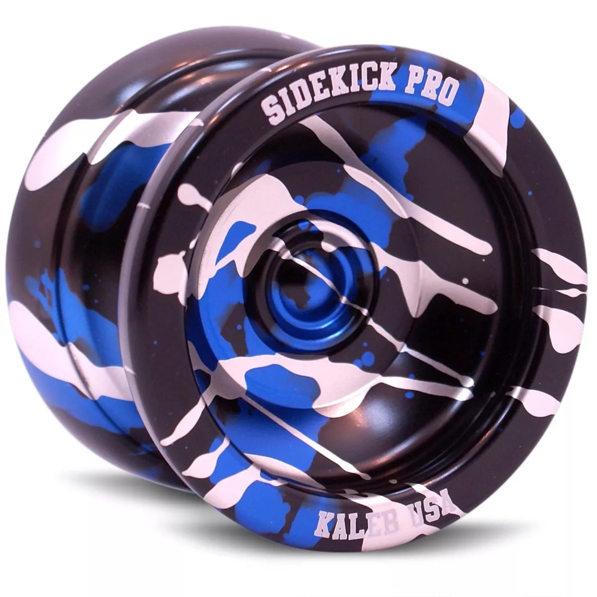 Sidekick Yoyo Pro Blue Black Silver Splash Professional Aluminum  UNresponsive