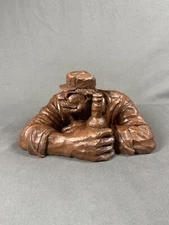 Vintage Red Mill Mfg Man W/Beer Bottle Bar Display Figurine R Wetherbee 1986