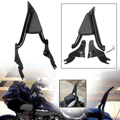 Detachable Passenger Backrest Sissy Bar Pad for Harley Touring Road King 2009-UP - Picture 1 of 12