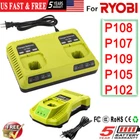 Rapid Charger For RYOBI P108 18V One + Plus High Capacity Lithium-ion Battery