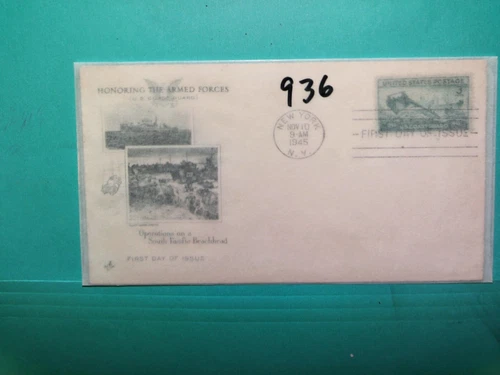U. S. Stamp FDC 936 -  U. S. Coast Guard - ArtCraft cachet