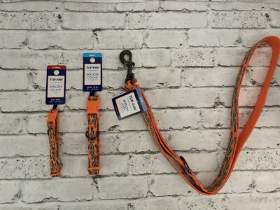 Top Paw Orange Alligator Collar Or Leash NWT | eBay
