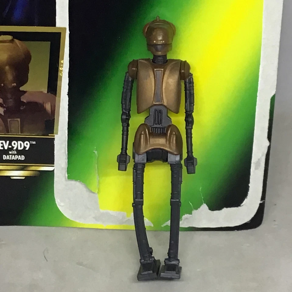 Vint 1997 Star Wars Power Of The Force EV-9D9 W/ Original Datapad + Cardback - Image 4 of 4