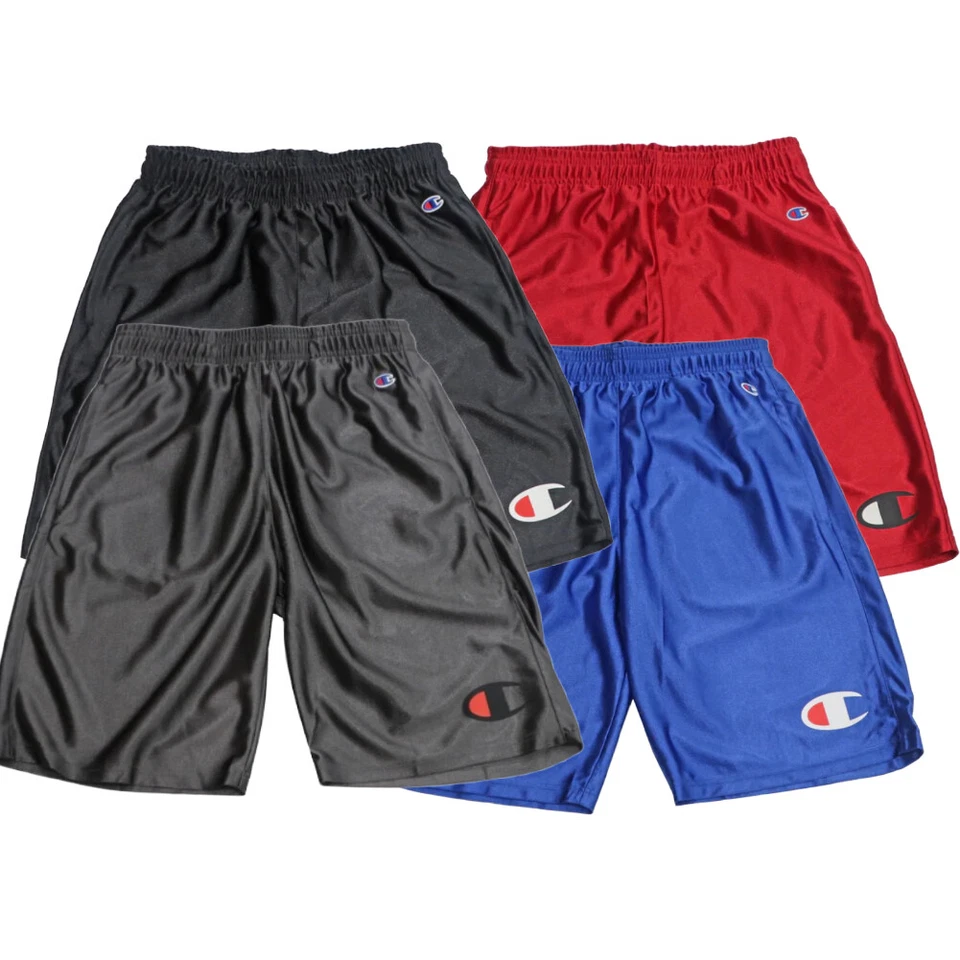 Champion Men's Shorts Athletic Print Big & Tall Workout Side Pockets Shorts