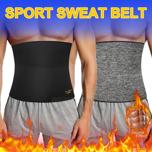 Waist Trimmer Women Men Weight Loss Sauna Trainer Wrap Belt Sweat Stomach Shaper - Picture 1 of 46