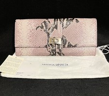 Marina Rinaldi Lavender Snakeskin Leather Clu...