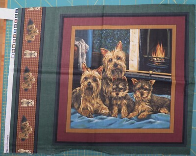 Stoff - Kissenpanel Hund / Yorkshire Terrier - VIP 
