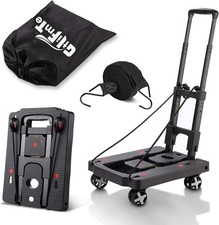 Collapsible Utility Cart with 300lb Capacity - Ideal for Travel and Storage
