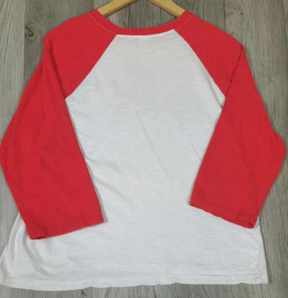 Camisa gráfica raglán rosa pantera roja y blanca manga larga #6 Foto 4 de 4