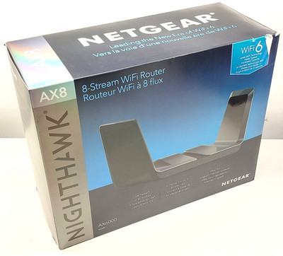Netgear Nighthawk 8-Stream WiFi 6 Router AX8 AX6000 RAX80-100CNS