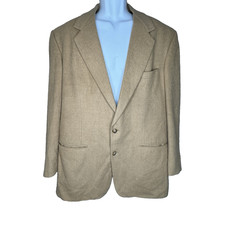 Vintage Beecroft  Bull 100 Camel Hair Men  s Tan Sport Coat 46R