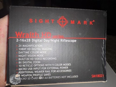Sightmark Wraith HD 2-16x28 Digital Rifle Scope - SM18021
