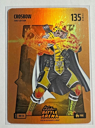 2026 Bo Jackson Battle Arena Crosbow Sidney Crosby Orange Battlefoil