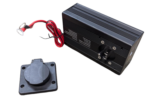 10 Amp Panel Mount 12V Battery Charger for Hydraulic Dump Trailer, Car, Black - Picture 1 of 8