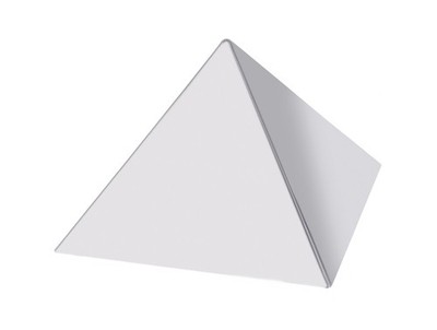 Backform Dessertform Kuchenform Edelstahl PYRAMIDE 6x6x4cm Lebensmittelecht