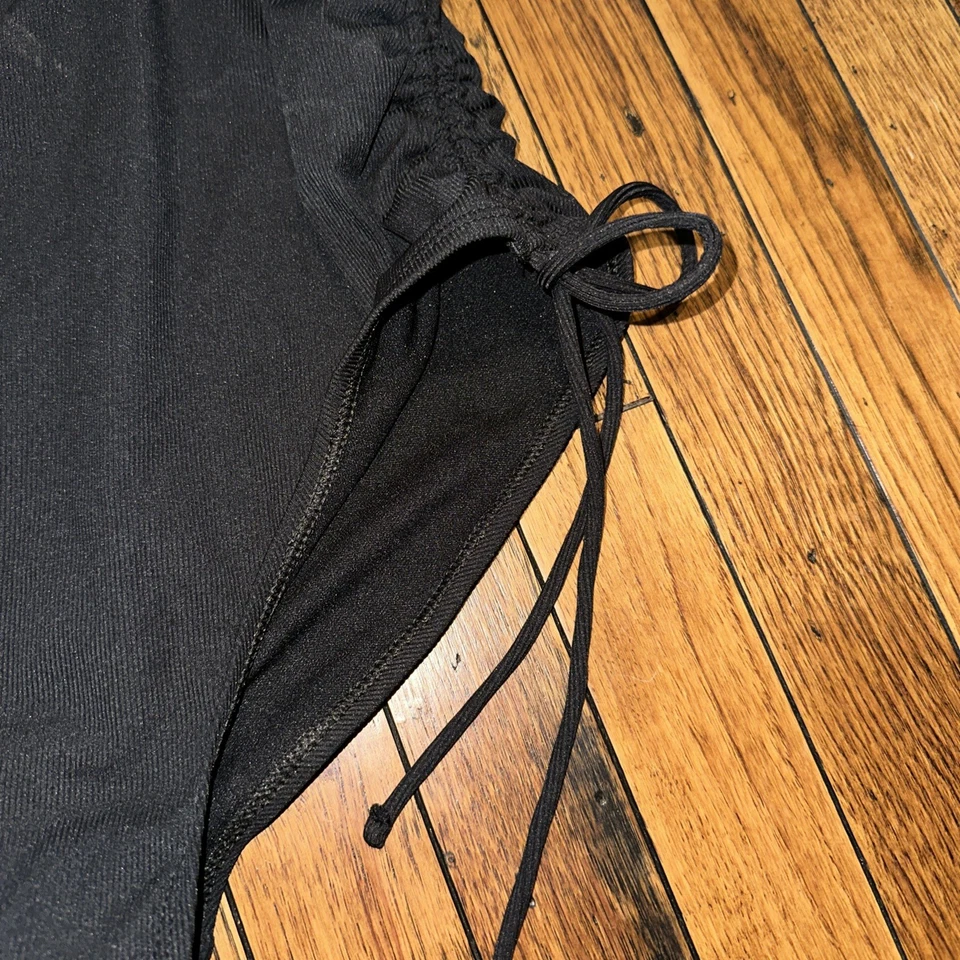 MUJER AJUSTABLE LAZO LATERAL TRAJE DE BAÑO DE UNA PIEZA SOMBRA Y ORILLA NEGRO M 8-10 NUEVO CON ETIQUETAS Foto 3 de 4