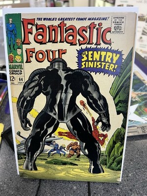 Fantastic Four #64 1st Appearance Of Kree Intergalactic Sentry